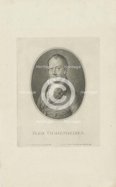 Portrait of Ferdinand Ochsenheimer (1767-1822) , 1807. Creator: Riedel, Carl Traugott (1769-c. 1832).