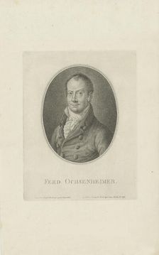 Portrait of Ferdinand Ochsenheimer (1767-1822) , 1807. Creator: Riedel, Carl Traugott (1769-c. 1832)