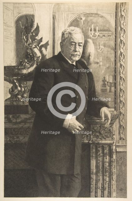 Portrait of Ferdinand Lesseps, 1850-1914. Creator: Unknown.