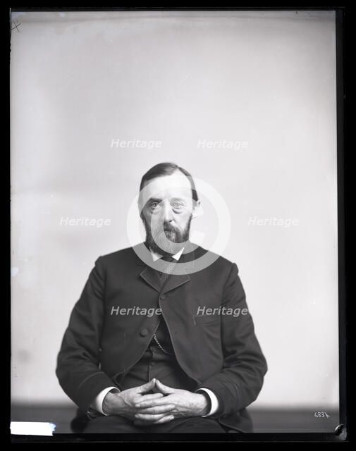 Portrait of Ferdinand Vandeveer Hayden (1829-1887), 1880s. Creator: United States National Museum Photographic Laboratory.