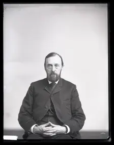 Portrait of Ferdinand Vandeveer Hayden (1829-1887), 1880s. Creator: United States National Museum Photographic Laboratory