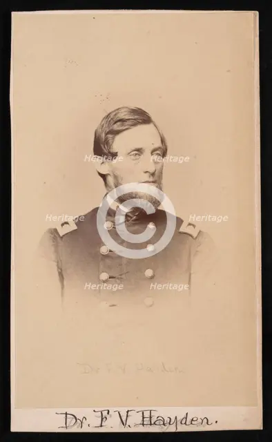 Portrait of Ferdinand Vandeveer Hayden (1829-1887), Circa 1860s. Creator: Henry Ulke.