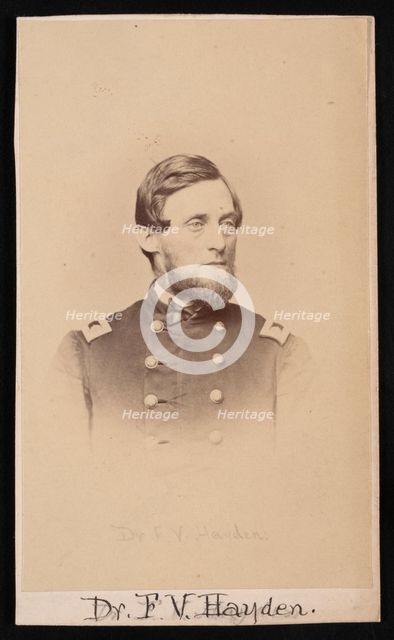 Portrait of Ferdinand Vandeveer Hayden (1829-1887), Circa 1860s. Creator: Henry Ulke.