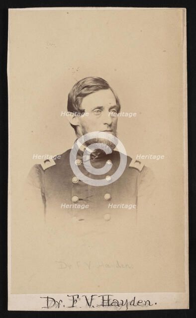 Portrait of Ferdinand Vandeveer Hayden (1829-1887), Circa 1860s. Creator: Henry Ulke.