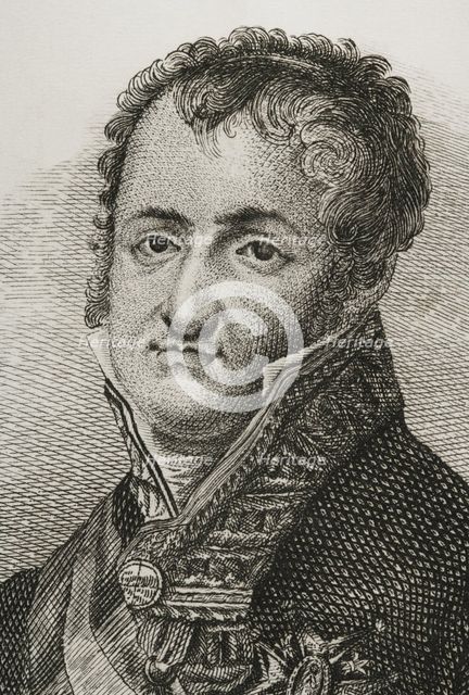 Portrait of Ferdinand VII (1784-1833), King of Spain (1808-1833), 1842.  Creator: Jose Gomez.