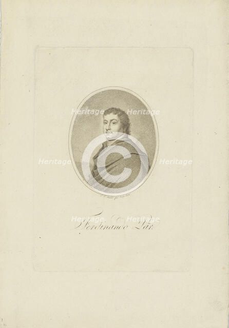 Portrait of Ferdinando Paer (1771-1839), 1802. Creator: Riedel, Carl Traugott (1769-c. 1832).