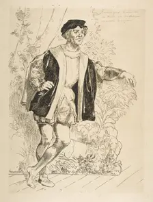 Portrait of Fernand, 1876. Creator: Felix Bracquemond