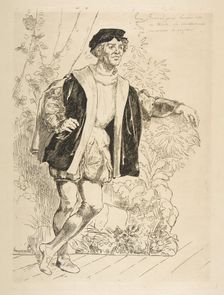 Portrait of Fernand, 1876. Creator: Felix Bracquemond