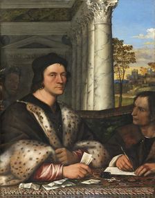Portrait of Ferry Carondelet with his Secretaries, 1510. Creator: Sebastiano del Piombo