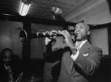 Portrait of Fess Williams and Freddie Moore...Gottlieb's office party, Jamaica, Queens, NY, ca. 1948 Creator: William Paul Gottlieb