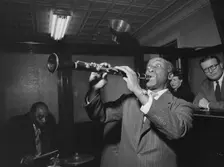 Portrait of Fess Williams and Freddie Moore...Gottlieb's office party, Jamaica, Queens, N.Y., c 1948 Creator: William Paul Gottlieb