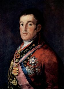 Portrait of Field Marshal Arthur Wellesley, 1st Duke of Wellington c1814. Artist: Francisco Goya