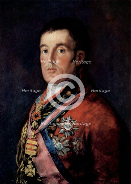 'Portrait of Field Marshal Arthur Wellesley, 1st Duke of Wellington', c1814.  Artist: Francisco Goya