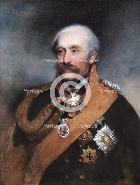 Portrait of Field Marshal Blücher, Prussian soldier, c1818. Artist: George Dawe.