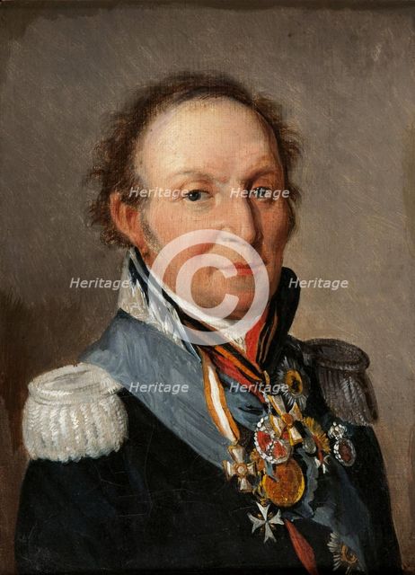 Portrait of Field Marshal Count Ludwig Adolf Peter of Sayn-Wittgenstein-Ludwigsburg (1769-1843). Artist: Boilly, Louis-Léopold (1761-1845)
