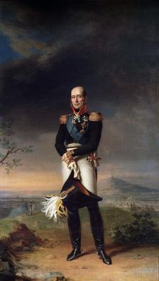 Portrait of Field Marshal Count Mikhail Barklay-de-Tolli 1829. Artist: George Dawe