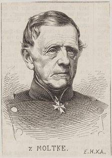 Portrait of Field Marshal Helmuth Graf von Moltke (1800-1891), c. 1870. Creator: Anonymous