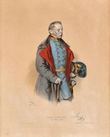 Portrait of Field marshal Josef Graf Radetzky of Radetz (1766-1858) , 1849. Creator: Kriehuber; Josef (1800-1876)