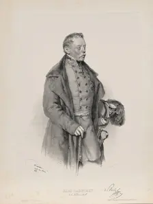 Portrait of Field Marshal Josef Graf Radetzky von Radetz (1766-1858), 1849. Creator: Kriehuber, Josef (1800-1876)