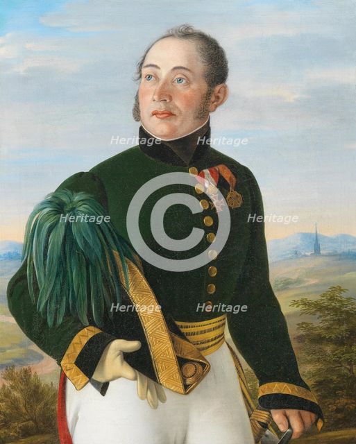 Portrait of Field Marshal Lieutenant Friedrich von Spannoghe (1782-1850), 1830. Creator: Stöhr, Philipp (1795-1856).