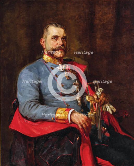 Portrait of Field Marshal Lieutenant Ludwig Reitz-Brachelli (1854-1937), 1911. Creator: Sternfeld, Jacques (1874-1934).