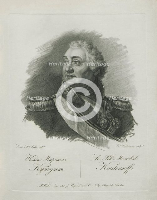 Portrait of Field Marshal Prince Mikhail Kutuzov (1745-1813), 1813.