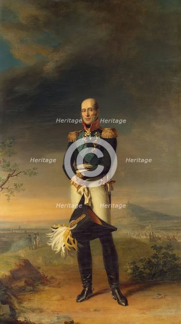 Portrait of Fieldmarshal Mikhail B. Barclay de Tolly (1761-1818), 1829. Creator: George Dawe.
