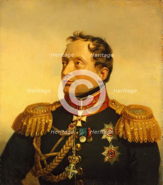 Portrait of Filippo (Filipp Osipovich) Paulucci (1779-1849), 1825. Creator: George Dawe.