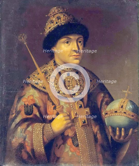 Portrait of Fiodor Alexeyevich Romanov, (1670s), 1825. Creator: Unknown.