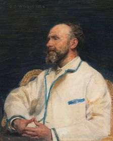 Portrait of Firmin Javel, 1884. Creator: Jean Joseph Weerts