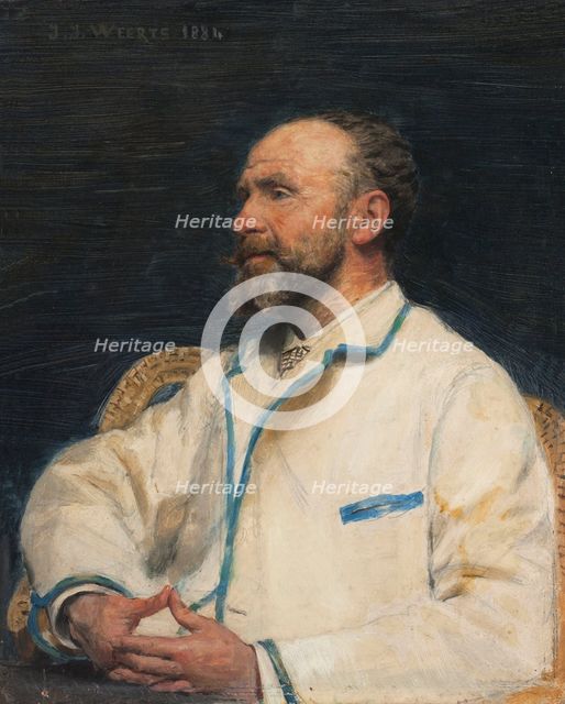 Portrait of Firmin Javel, 1884. Creator: Jean Joseph Weerts.