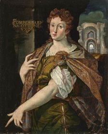 Portrait of Flavia Domitilla Major, wife of the Roman Emperor Vespasian, End of 16th century. Creator: Anonymous