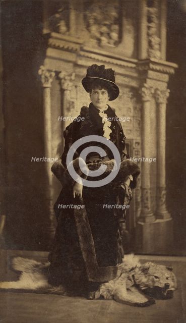 Portrait of Flora Livingston, 1884. Creator: Jose Maria Mora.