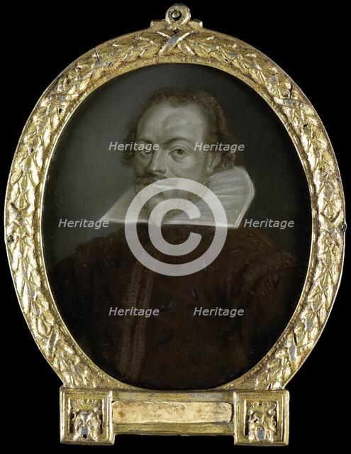 Portrait of Florentius Schoonhoven, Poet in Latin, Burgomaster of Gouda, 1700-1732. Creator: Arnoud van Halen.