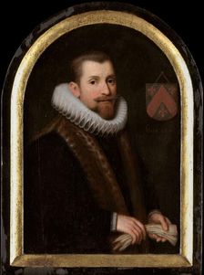 Portrait of Floris Gerritsz van Schoterbosch (c.1562-1618), c.1620. Creator: Jan Verspronck
