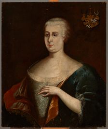 Portrait of Fryderyka Amalia Dunin née von Rochlitz (1693-1743), 2nd quarter of 18th century. Creator: Unknown