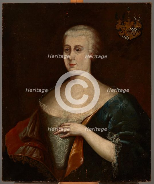 Portrait of Fryderyka Amalia Dunin née von Rochlitz (1693-1743), 2nd quarter of 18th century. Creator: Unknown.