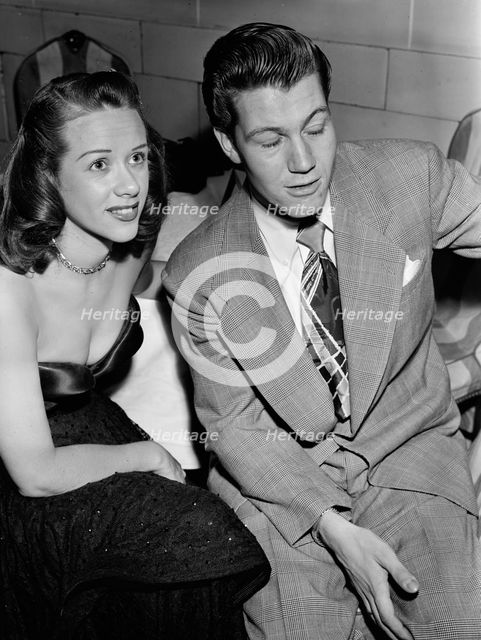 Portrait of Fran Warren and Gene Williams, Hotel Pennsylvania(?), New York, N.Y., ca. Oct. 1947. Creator: William Paul Gottlieb.