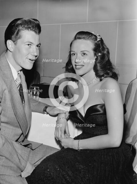 Portrait of Fran Warren and Gene Williams, Hotel Pennsylvania(?), New York, N.Y., ca. Oct. 1947. Creator: William Paul Gottlieb.