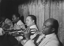 Portrait of Franc Williams, Harold Baker, and Cat Anderson, Aquarium, New York, N.Y., ca. Nov. 1946. Creator: William Paul Gottlieb