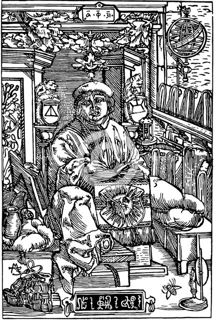 Portrait of Francysk Skaryna (1486-1541), 1517. Artist: Anonymous  