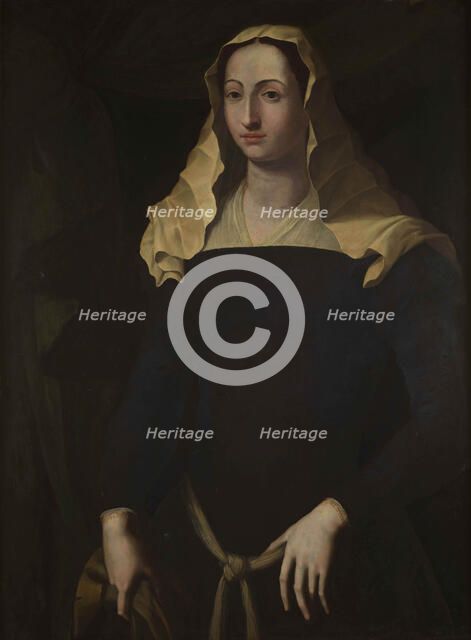 Portrait of Francesca di Bosio Sforza di Santa Fiora (1522-1548), Second half of the16th cen.. Creator: Del Conte; Jacopino (1513-1598).