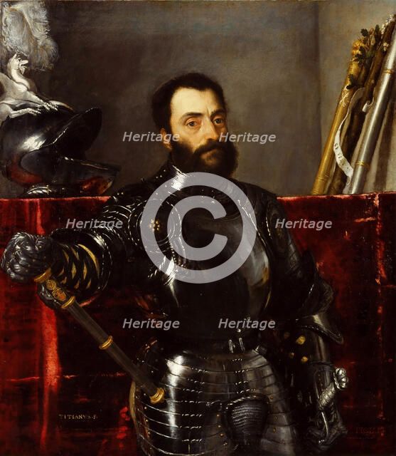 Portrait of Francesco Maria I della Rovere (1490-1538), Duke of Urbino, Between 1536 and 1538.