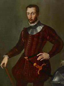 Portrait of Francesco I de Medici (1541-1587), Grand Duke of Tuscany, c1570. Creator: Carlo Portelli