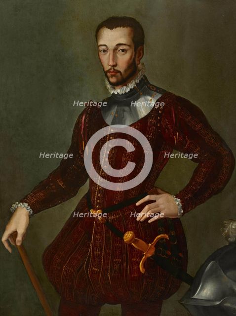 Portrait of Francesco I de' Medici (1541-1587), Grand Duke of Tuscany, c1570. Creator: Carlo Portelli.