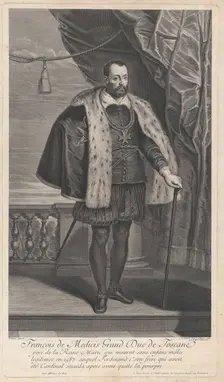 Portrait of Francesco I de Medici, Grand Duke of Tuscany, ca. 1707. Creators: Gerard Edelinck, Jean-Marc Nattier