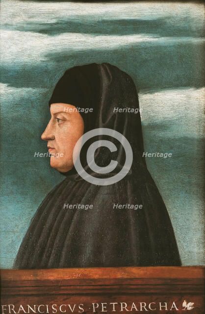 Portrait of Francesco Petrarca (1304-1379), . Creator: Bonsignori; Francesco (c. 1460-1519).