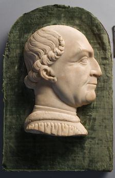 Portrait of Francesco Sforza and Frame, 1450-1499. Creator: Unknown