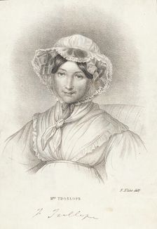 Portrait of Frances Trollope (1779-1863) , 1839. Creator: Elias, Friedrich Bernhard (1813-1845)