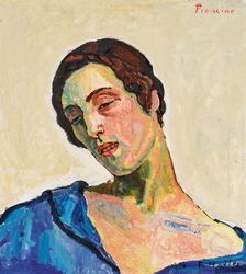 Portrait of Francine Meylach, 1916. Creator: Ferdinand Hodler